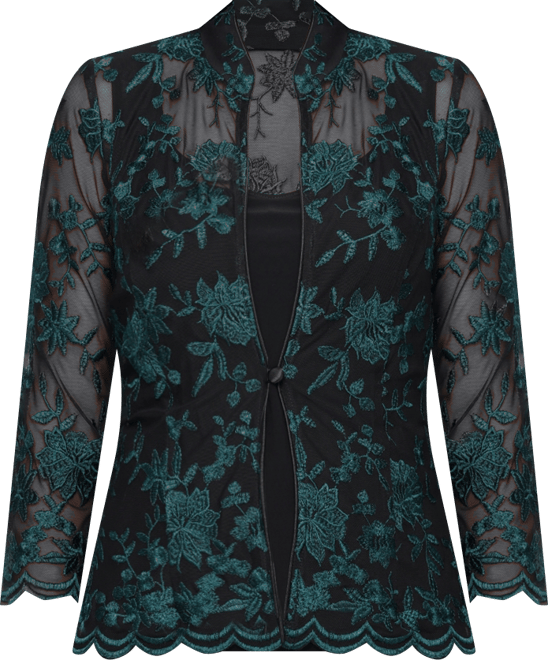 Women's 2-Pc. Embroidered Twinset