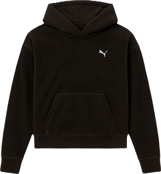 Women's Elevated Comfort Velour Long-Sleeve Hoodie