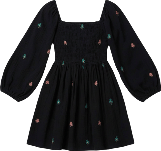 Women's Gracyn Palm Printed Smocked Dress