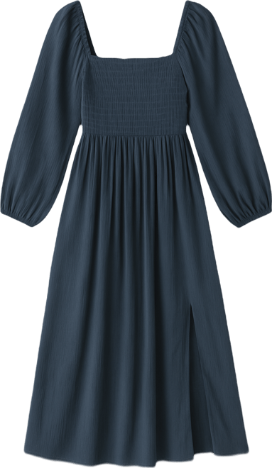 Women's Gracyn Smocked Long Sleeve Midi Dress