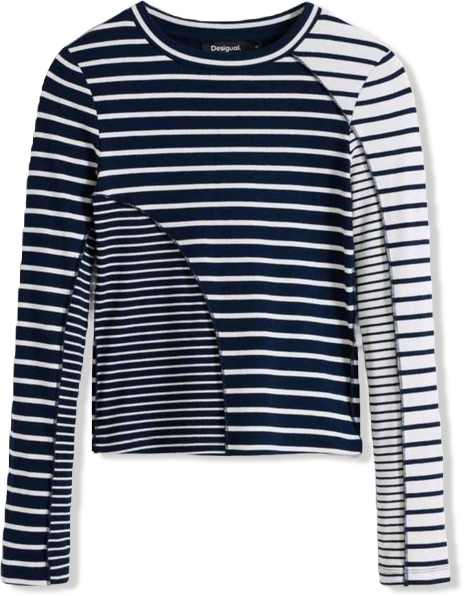 Women's Combined striped T-shirt