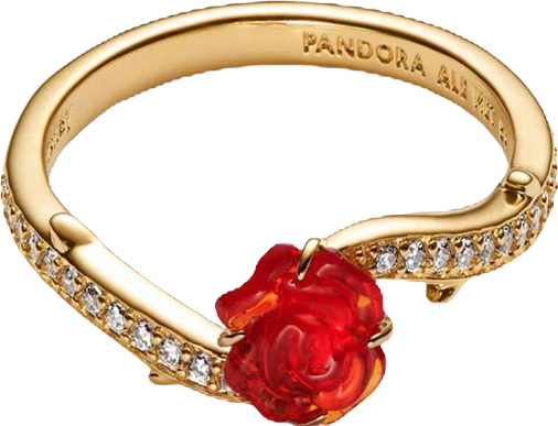 Disney Beauty and the Beast Enchanted Rose Ring