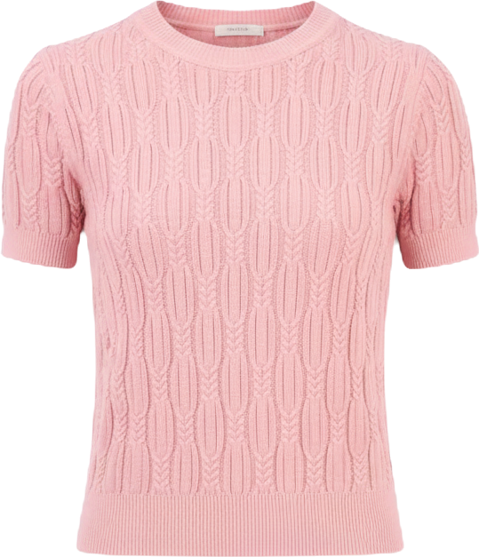 Women's Cotton Cable-Knit Sweater