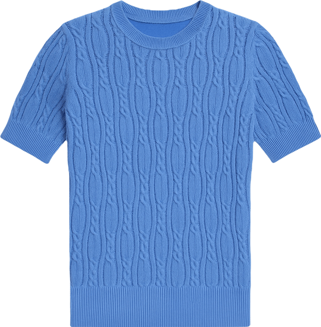 Nautica Women's Cotton Cable-Knit Sweater