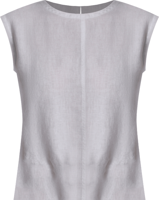 Women's Drawstring Hem Sleeveless Top