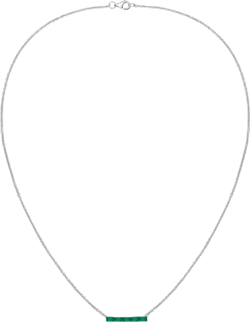 Lab-Grown Sapphire (5/8 ct. t.w.) Necklace in Sterling Silver (also in Multi-Stone)