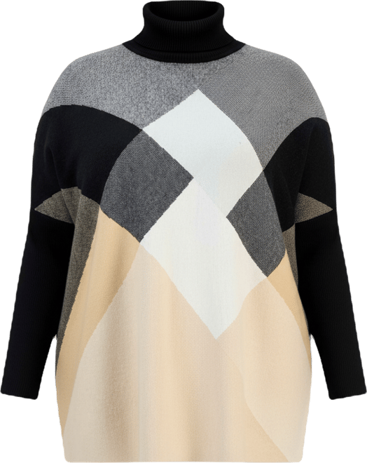 Plus Size Turtleneck Pullover Sweater