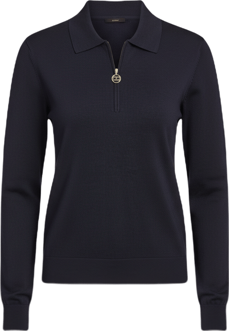 Women's Long-Sleeve Quarter-Zip Polo Sweater