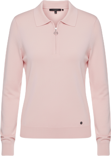 Women's Long-Sleeve Quarter-Zip Polo Sweater