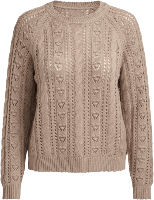 Women's Pointelle Crewneck Sweater