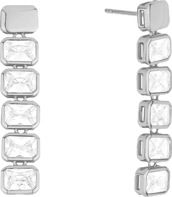 Cubic Zirconia Post Earrings