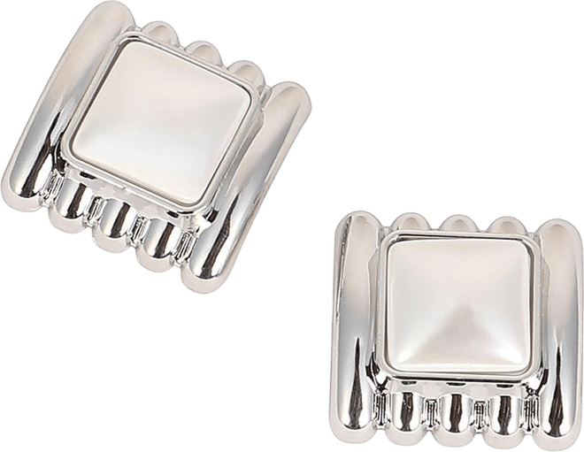 Women's The Ribbed-Diane Stud Earrings