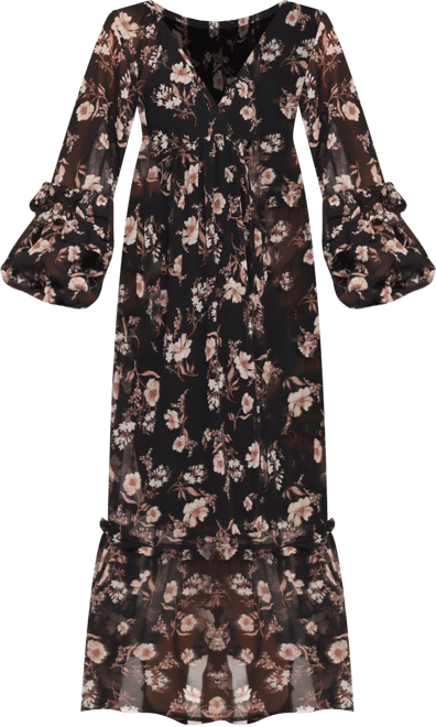 Women's Evian Long Sleeve Maxi Dress