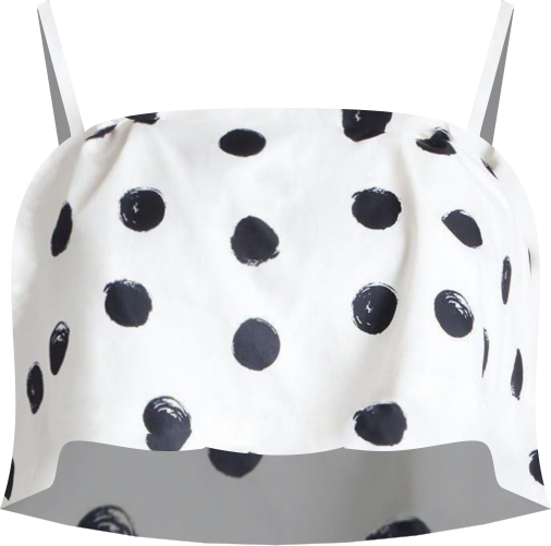 Women's Plus Size Cropped Bubble Top