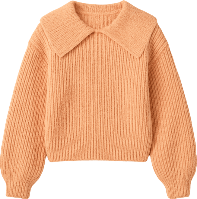 Women's Collared Rib Chunky Sweater