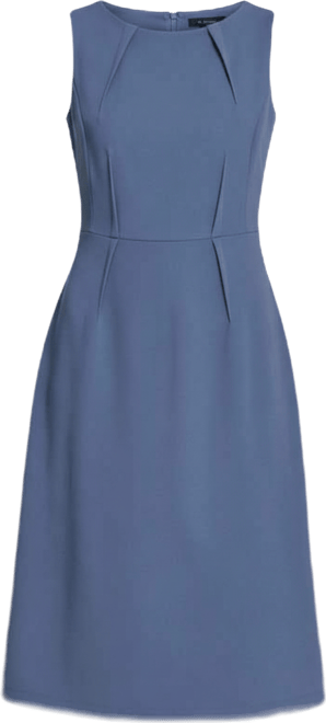 Women's Sleeveless Seamed Midi Dress