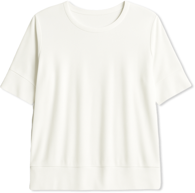 Plus Size Liquid Jersey Rib Hem Tee