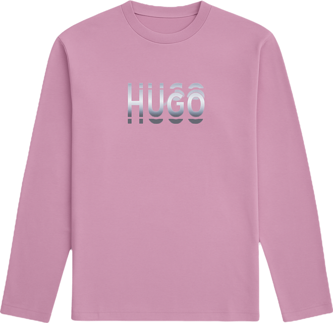 Men's Long-Sleeve Logo Graphic Crewneck T-Shirt