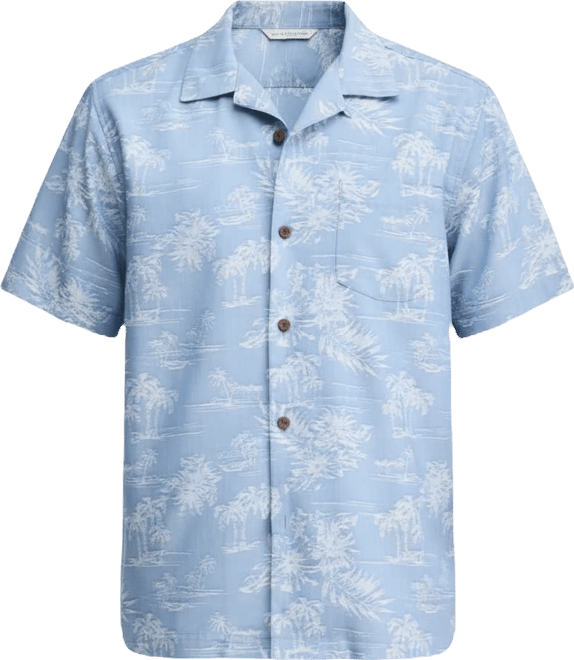 (取寄) トミーバハマ メンズ コースタル イーズ パーム ビジョンズ  Bahama men Coastal Ease Palm Visions Silver Streak Tommy Bahama Men's Coastal Ease Palm Visions Short-Sleeve Coastal