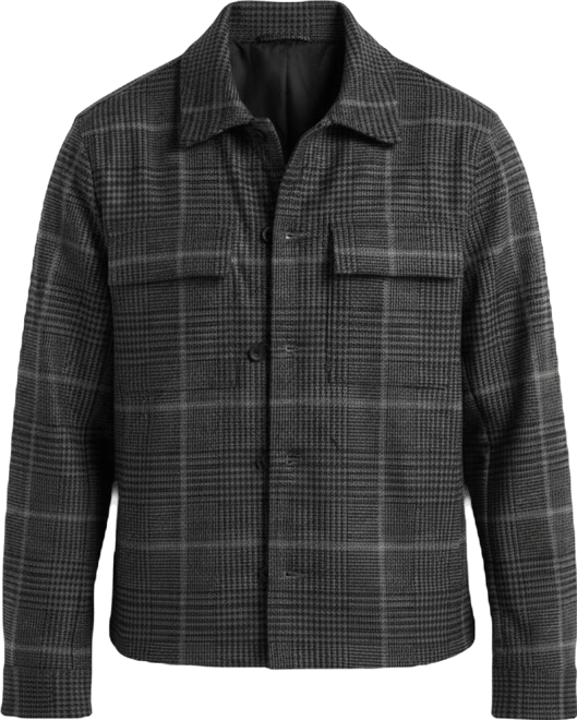 Men's Bold Power Plaid Print Jacket
