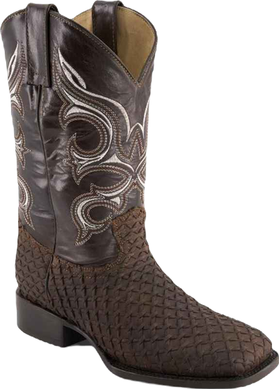 Men's Real Leather Cowboy Boots