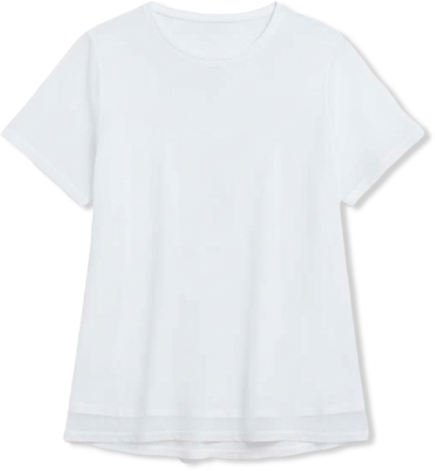 Trendy Plus Size Trendy Plus Size Mesh Short-Sleeve Top, Macy's Exclusive