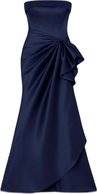 Petite Strapless Long Dress