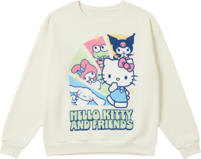 Women's Hello Kitty Graphic Print Fleece Sweatshirt