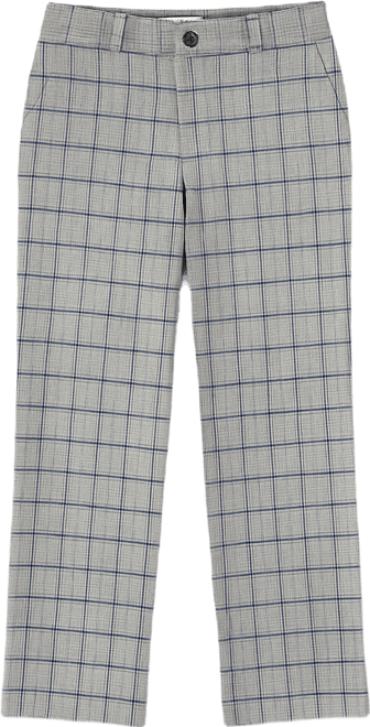 Women's Plaid Printed Mid-Rise Pants