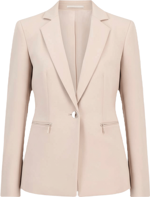 Women's Notch-Collar One-Button Jacket