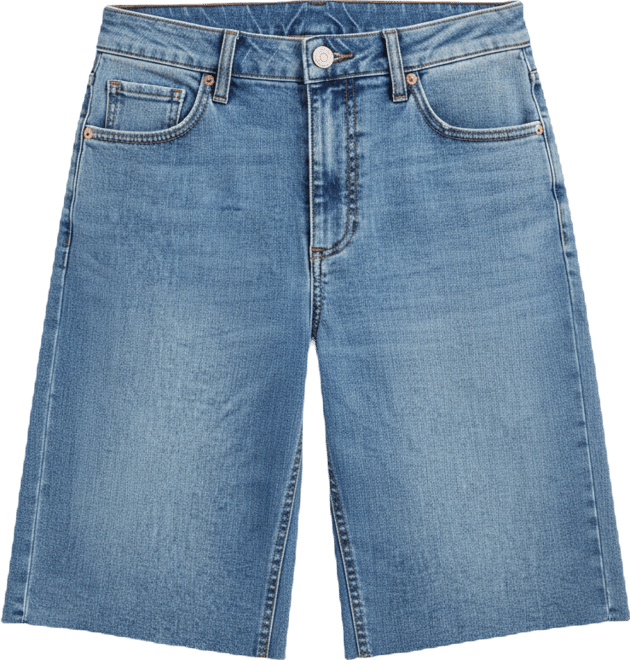 Women's High Rise Bermuda Jean Shorts, Macy's Exclusive