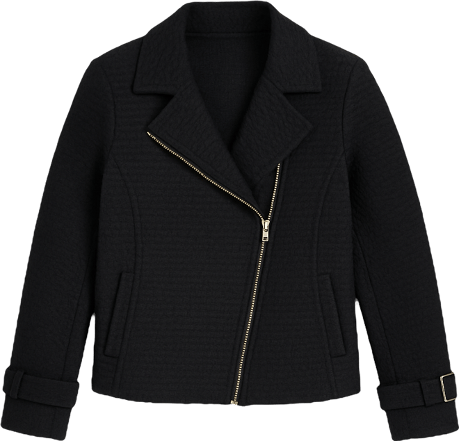 Women's Tweed Moto Long-Sleeve Jacket