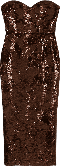 Women's Sweetheart Neck Midi Dress