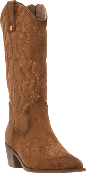 Women's Suede Italian Western Boots