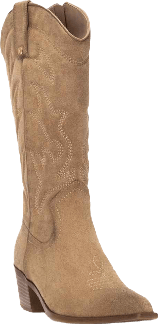 Women's Suede Italian Western Boots