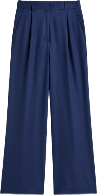 Women's High-Rise Pleated Wide Leg Trousers