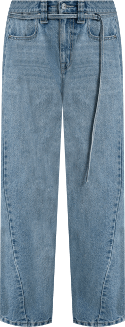 Women's Mid-Rise Forward Seamed Barrel Jeans