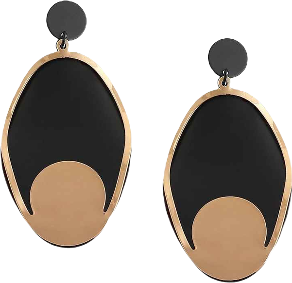 Women's Block Drop Earrings
