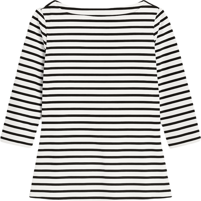 Petite Classic Marine Stripe Knit Top