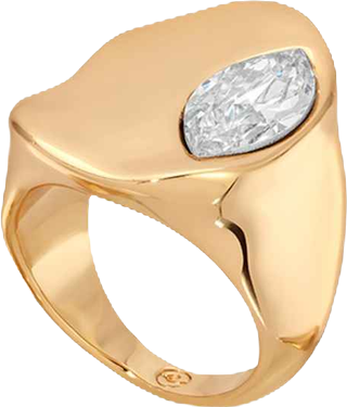 Liquid Crystal Statement Ring