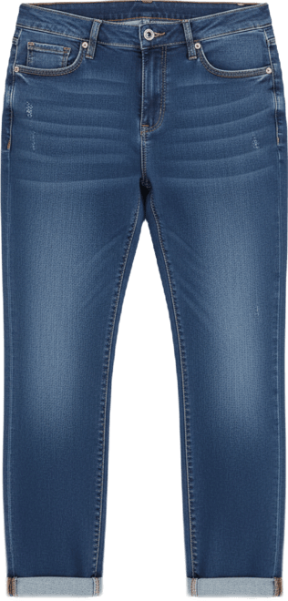 Women's Denim Mid rise boyfriend rolled Kennedi