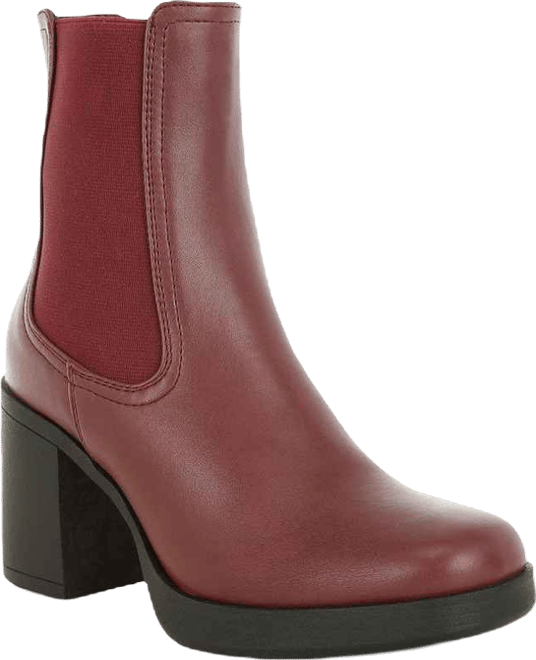 Womens Scuala Faux Leather Chelsea Boots
