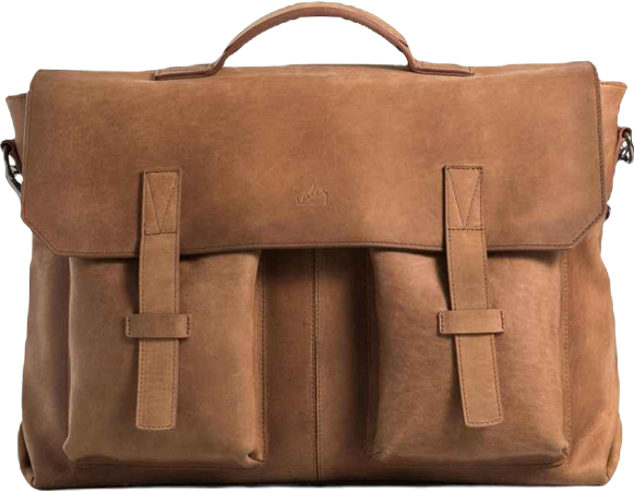 Top Grain Leather Messenger Bag for Men and Women Briefcase Laptop Bag
