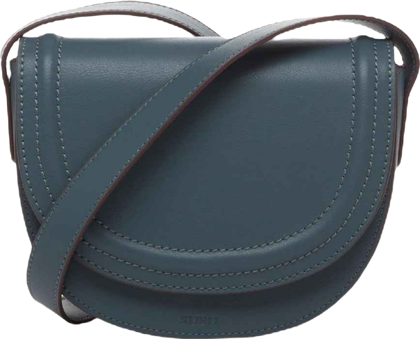 Small Leather Saddle Crossbody Bag