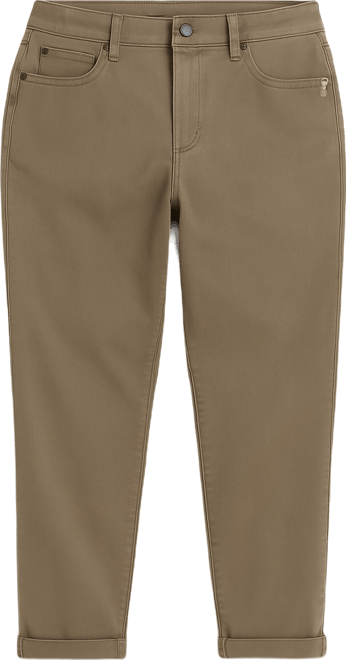 Women's Color High Rise Boyfriend Rolled Hem in 28" Inseam