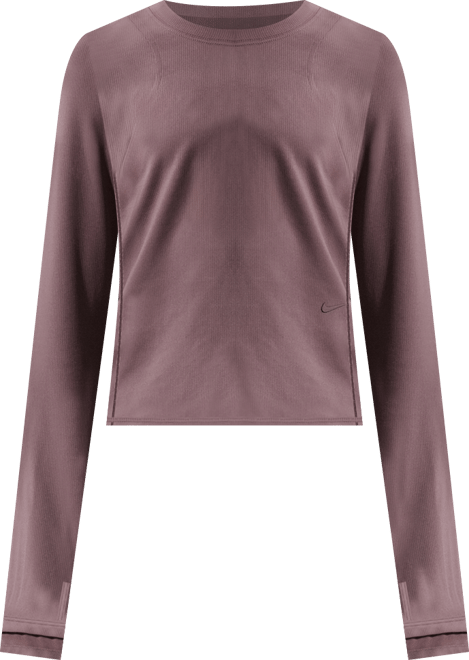 Nike MAVN Girls' Dri-FIT Ribbed Long-Sleeve Top