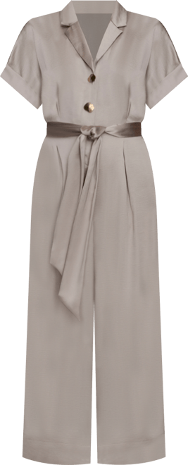 Women's Satin Wide Leg Jumpsuit