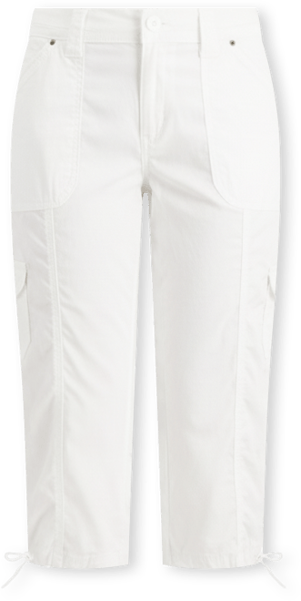 Petite Mid-Rise Cargo Capri Pants, Exclusively at Macy's