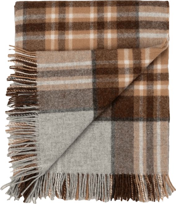 Highland Tweeds Shetland Lambswool Throw, 55 " x 72"