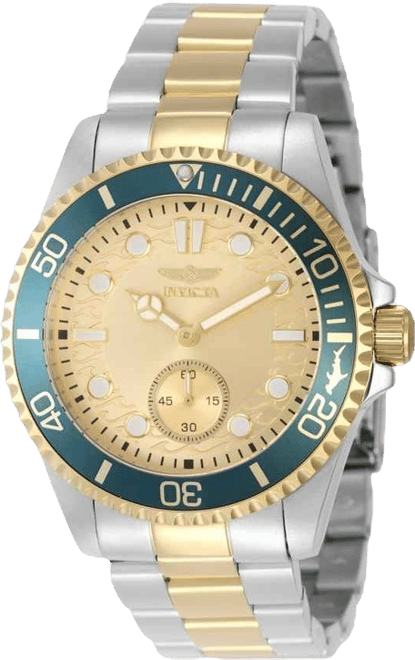 Men's 49425 Pro Diver Quartz VD78 Gold Dial Watch